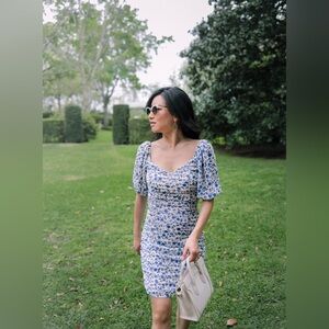 NWT Nordstrom ruched floral dress